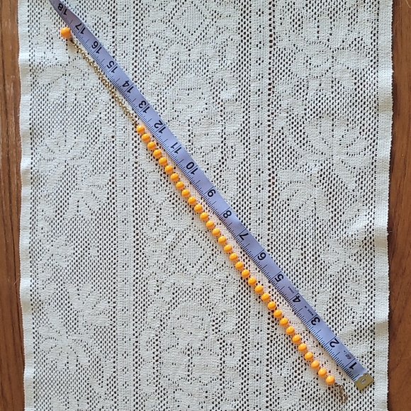 Tangerine orange beaded necklace - Picture 7 of 7